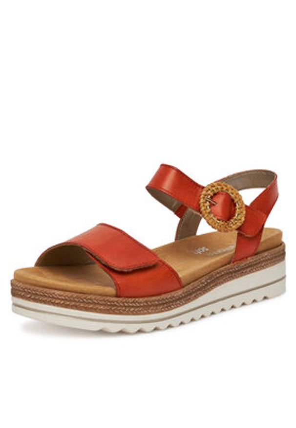 Remonte Sandały D0Q52-39 Pomarańczowy. Kolor: pomarańczowy. Materiał: skóra