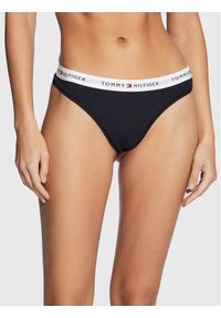 TOMMY HILFIGER - Tommy Hilfiger Stringi UW0UW03835 Granatowy. Kolor: niebieski. Materiał: bawełna