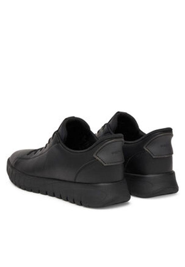 Geox Sneakersy D Flextride Plus D567SA 09B15 C9999 Czarny. Kolor: czarny. Materiał: skóra