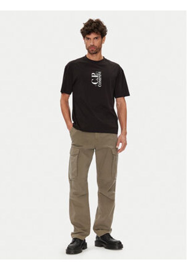 C.P. Company T-Shirt 19CMTS092A005100W Czarny Regular Fit. Kolor: czarny. Materiał: bawełna