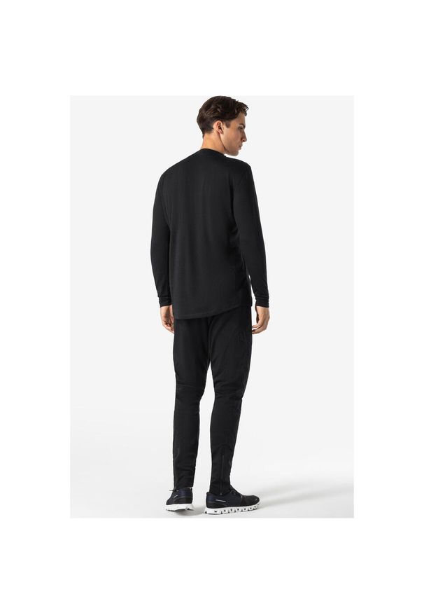 Koszulka z długim rękawem męska SUPER.NATURAL Windbreaker. Kolor: czarny. Długość rękawa: długi rękaw. Długość: długie