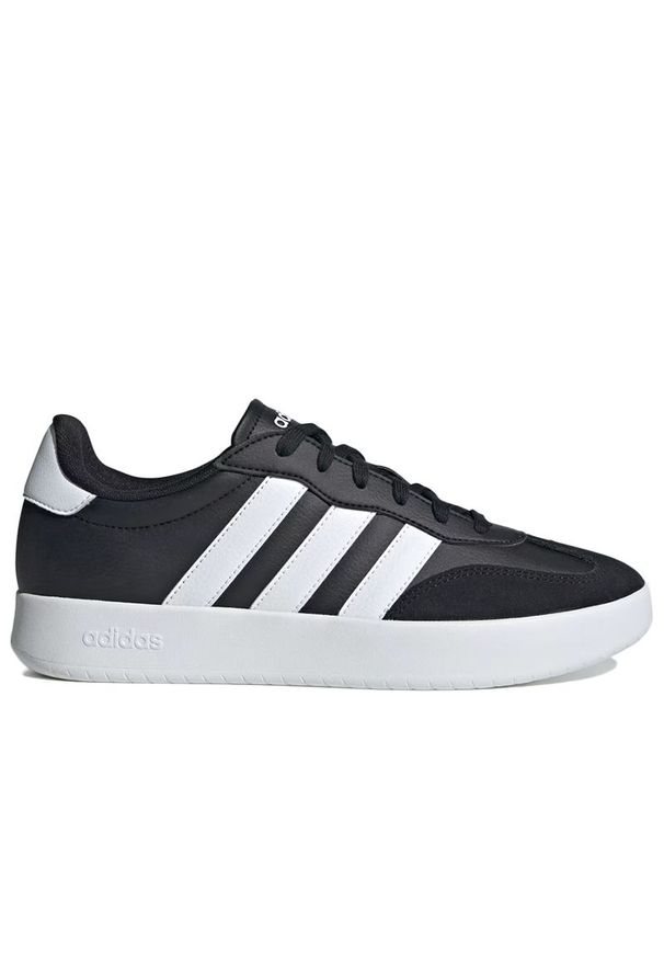 Adidas - Buty męskie adidas Sportswear Barreda JI2307 - czarne. Kolor: czarny. Materiał: zamsz, skóra, syntetyk, guma. Szerokość cholewki: normalna. Wzór: aplikacja