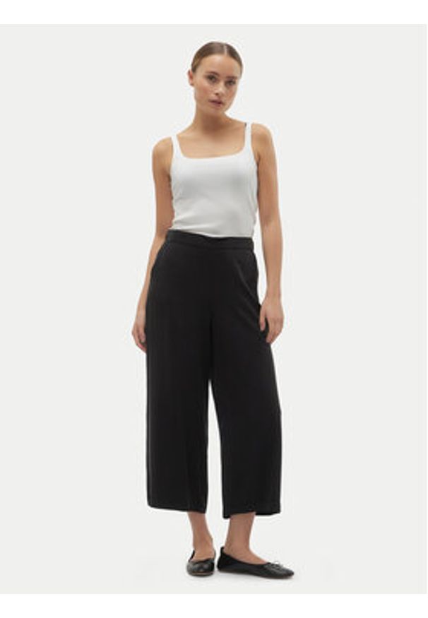 Vero Moda Kuloty Bree 10304861 Czarny Wide Leg. Kolor: czarny. Materiał: lyocell