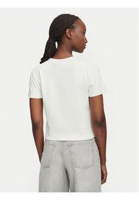 Hugo - HUGO T-Shirt Delanor_4 50570857 Biały Cropp Fit. Kolor: biały. Materiał: bawełna #4