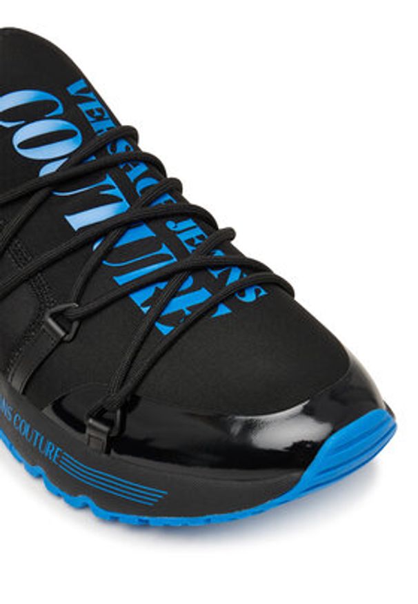 Versace Jeans Couture Sneakersy 80YA3SA6 Niebieski. Kolor: niebieski. Materiał: materiał