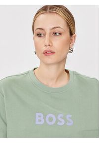 BOSS - Boss Bluza C_Ella 50468357 Zielony Relaxed Fit. Kolor: zielony. Materiał: bawełna #3