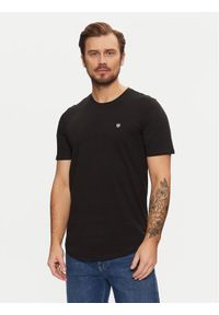 Jack & Jones - Jack&Jones T-Shirt Brody 12190468 Czarny Regular Fit. Kolor: czarny. Materiał: bawełna