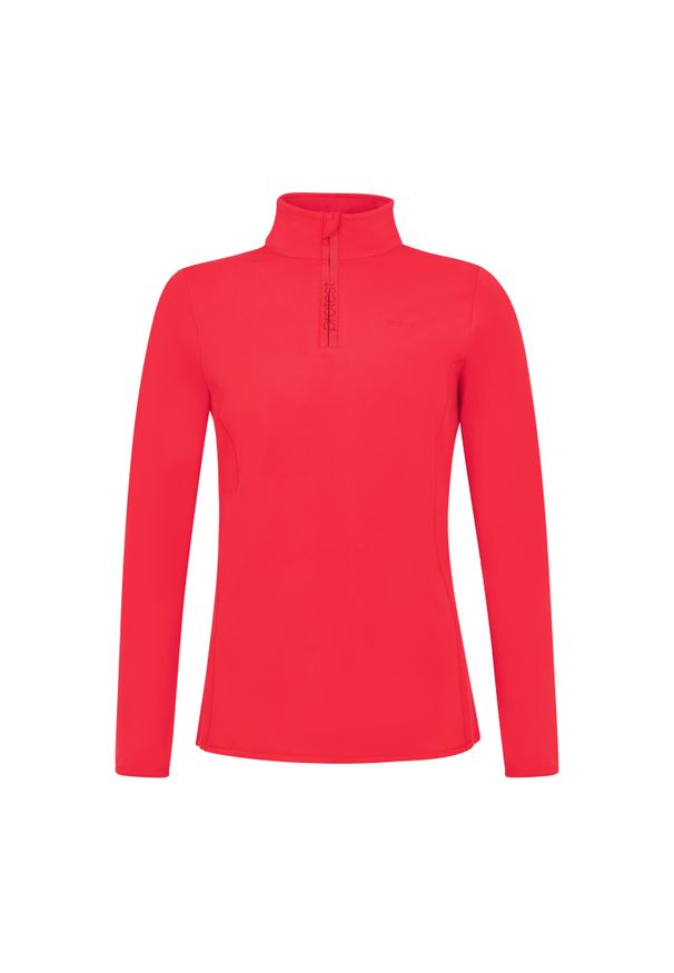 Damski polar 1/4 zip Protest Refabriz. Kolor: czerwony, różowy, wielokolorowy. Materiał: polar. Sezon: zima. Sport: narciarstwo