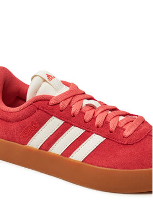 Adidas - adidas Sneakersy Vl Court 3.0 JP5327 Koralowy. Kolor: pomarańczowy. Materiał: zamsz, skóra