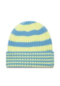 New Era Czapka Stripe Knit Bean 60565458 Niebieski. Kolor: niebieski. Materiał: materiał #1