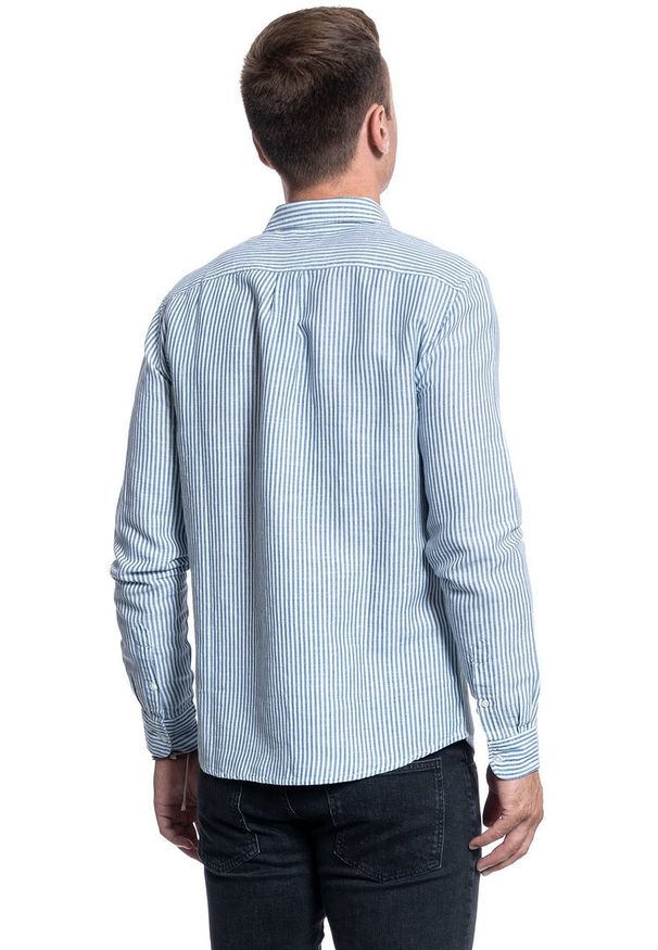 Wrangler - KOSZULA MĘSKA WRANGLER LS 1PKT SHIRT REAL WHITE W5A9LOXW1 112130088