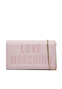 Love Moschino - LOVE MOSCHINO Torebka JC4293PP0IKK160A Różowy. Kolor: różowy. Materiał: skórzane