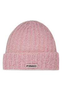 Pinko - Czapka PINKO. Kolor: różowy