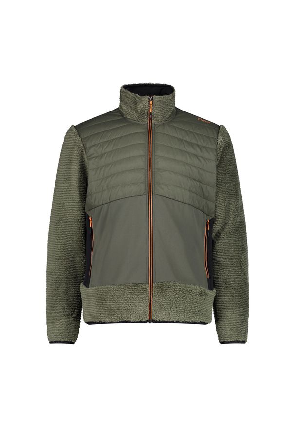 Bluza męska turystyczna CMP 34P1717. Okazja: na co dzień. Kolor: zielony. Styl: casual, sportowy. Sport: turystyka piesza