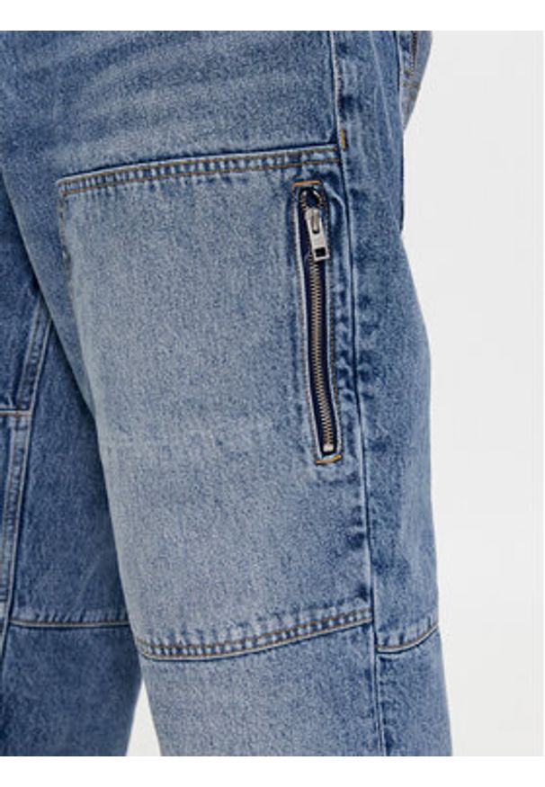 Tommy Jeans Jeansy Aiden Baggy Tapered Cargo Ah7032 DM0DM18083 Niebieski Regular Fit. Kolor: niebieski
