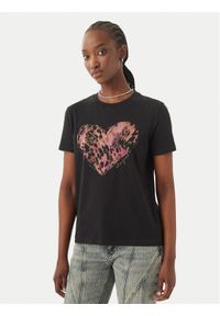 Desigual T-Shirt Tiger 26SWTK53 Szary Regular Fit. Kolor: szary. Materiał: bawełna #1