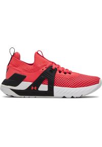 Buty do chodzenia damskie Under Armour Project Rock 4. Kolor: czerwony. Materiał: materiał. Sport: turystyka piesza