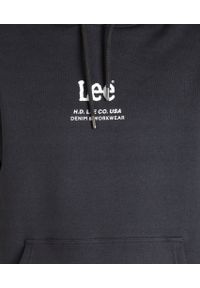 Lee - LEE LOGO LOOSE HOODIE MĘSKA BLUZA WASHED BLACK L83UTJON 112144595 #3