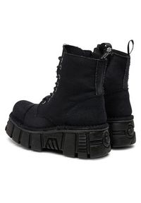 NEW ROCK Glany M-MILI083C-RC7 Czarny. Kolor: czarny. Materiał: materiał. Styl: rockowy #5