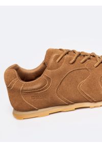 Big-Star - Sneakersy damskie ze skóry naturalnej zamszowej brązowe RR274821 802. Okazja: na co dzień, na spacer. Kolor: brązowy. Materiał: zamsz, skóra. Sport: turystyka piesza #7