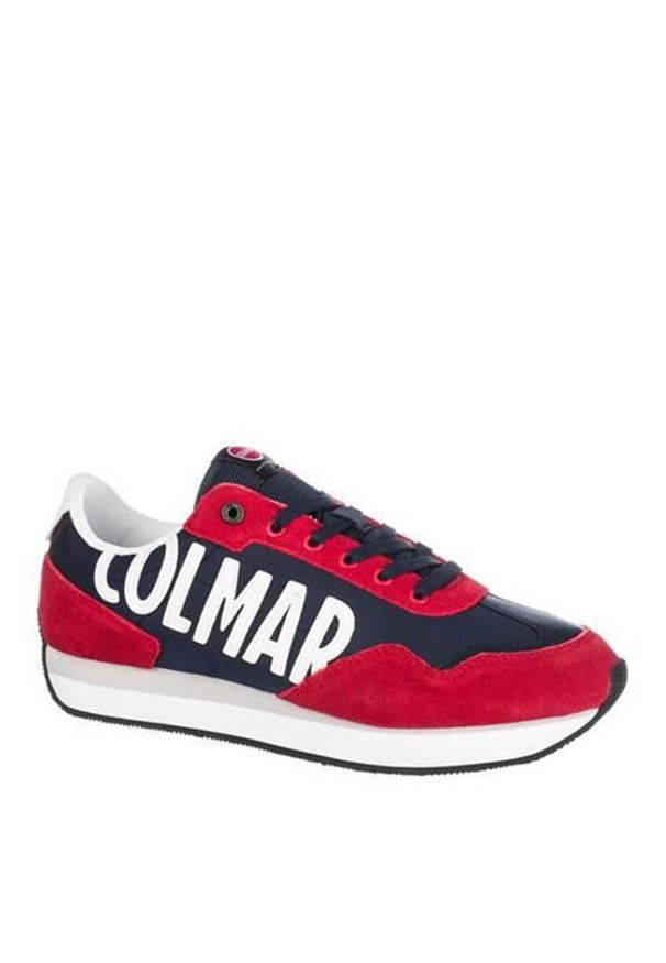 Buty do chodzenia męskie Colmar Dexter Loud. Zapięcie: sznurówki. Kolor: czerwony, wielokolorowy. Materiał: guma, syntetyk, nylon, zamsz, materiał, skóra, tkanina. Szerokość cholewki: normalna. Sport: turystyka piesza
