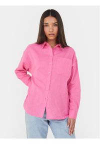 Brave Soul Koszula LSH-659ARIELPINK Różowy Straight Fit. Kolor: różowy. Materiał: bawełna