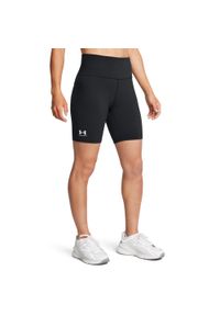 Krótkie spodenki damskie Under Armour Rival. Stan: podwyższony. Kolor: czarny, biały, wielokolorowy. Długość: krótkie #1