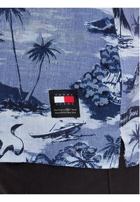 Tommy Jeans Koszula Hawaiian Camp DM0DM18950 Niebieski Relaxed Fit. Kolor: niebieski. Materiał: len, wiskoza