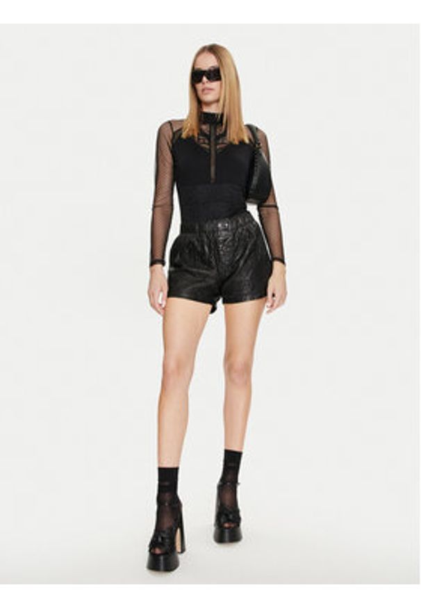 Morgan Body 241-TJULIE Czarny Slim Fit. Kolor: czarny. Materiał: wiskoza
