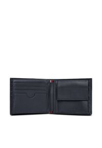 TOMMY HILFIGER - Tommy Hilfiger Duży Portfel Męski Th Flag Cc Flap And Coin AM0AM13520 Granatowy. Kolor: niebieski. Materiał: skóra