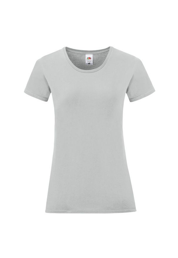 FRUIT OF THE LOOM - Koszulka Damska Iconic 150. Kolor: szary. Sport: turystyka piesza