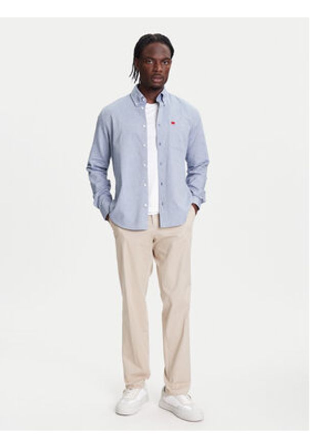 Hugo - HUGO Koszula Evito 50479302 Niebieski Slim Fit. Kolor: niebieski. Materiał: bawełna