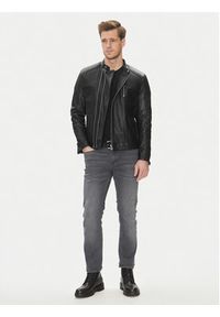 Serge Pariente Kurtka skórzana Couture Czarny Slim Fit. Kolor: czarny. Materiał: skóra #6