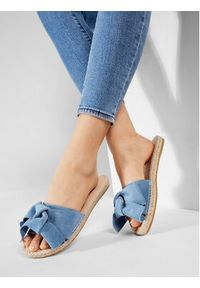 Manebi Espadryle Sandals With Bow M 3.0 J0 Niebieski. Kolor: niebieski. Materiał: zamsz, skóra #10