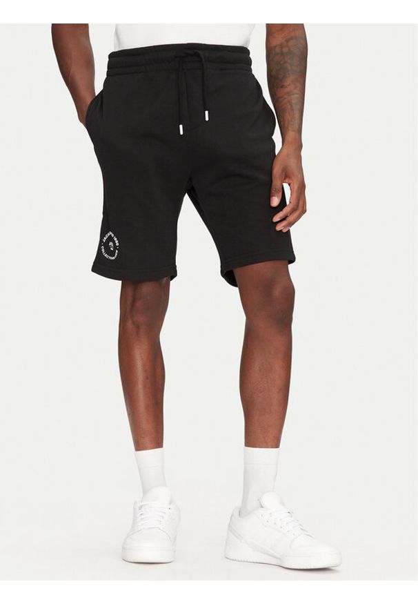 Jack & Jones - Jack&Jones Szorty sportowe Gordon 12268446 Czarny Regular Fit. Kolor: czarny. Materiał: syntetyk. Styl: sportowy