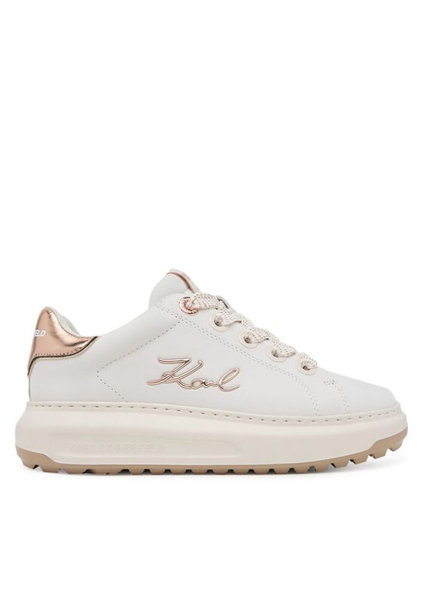 Karl Lagerfeld - KARL LAGERFELD Sneakersy KL67518A Biały. Kolor: biały. Materiał: skóra