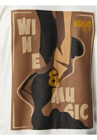 Hugo - HUGO T-Shirt Detzi 50563795 Biały Relaxed Fit. Kolor: biały. Materiał: bawełna #2
