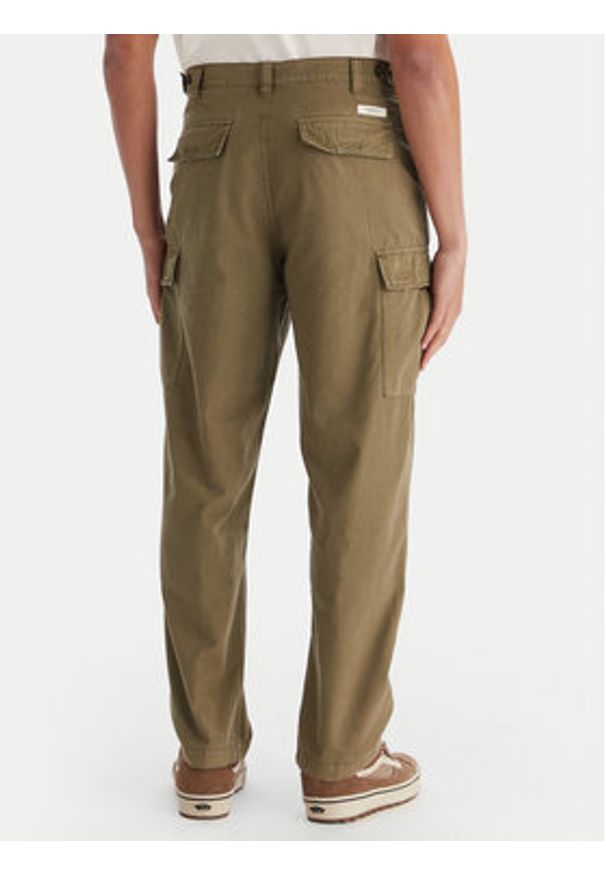 Element Spodnie cargo Relax Cargo ELYNP00203 Khaki Relaxed Fit. Kolor: brązowy. Materiał: bawełna