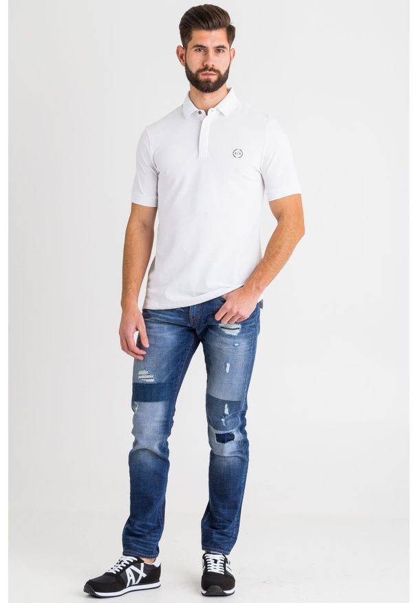 Armani Exchange - POLO ARMANI EXCHANGE. Typ kołnierza: polo. Wzór: jednolity, nadruk. Styl: sportowy