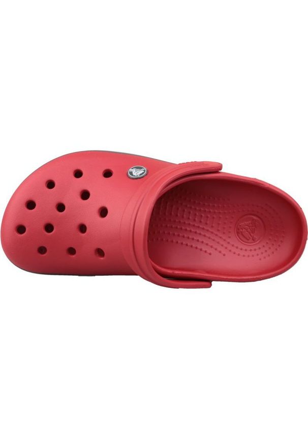Klapki Crocs Crockband Clog U 11016-6EN czarne czerwone. Kolor: czarny, wielokolorowy, czerwony. Materiał: materiał