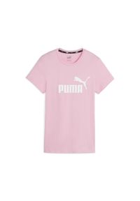 Koszulka damska Puma ESS Logo Tee. Kolor: różowy. Długość rękawa: krótki rękaw. Długość: krótkie. Sport: joga i pilates #1