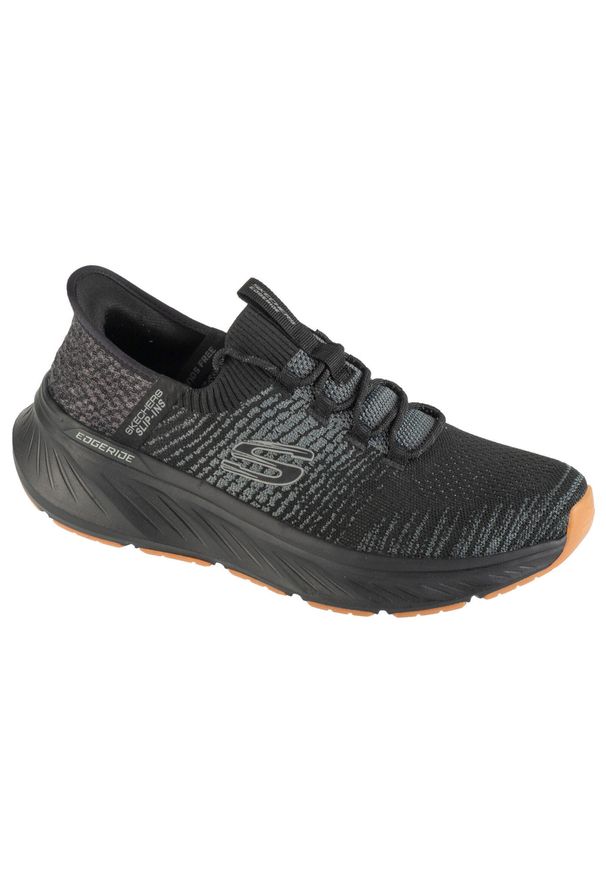 skechers - Buty sportowe Sneakersy męskie, Slip-Ins: Edgeride - Raygo. Kolor: czarny. Sport: turystyka piesza