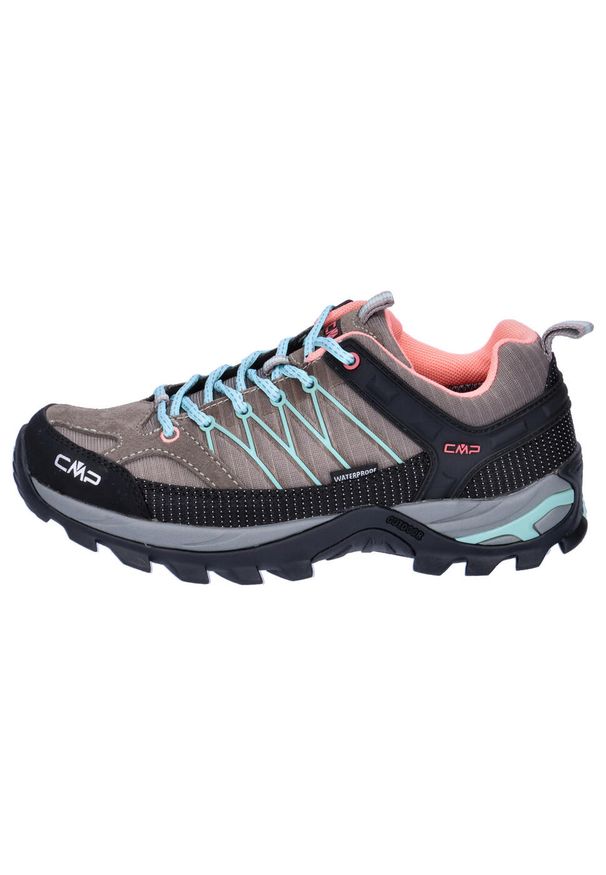 Buty trekkingowe damskie CMP Rigel Low. Zapięcie: sznurówki. Kolor: wielokolorowy, zielony, brązowy. Materiał: materiał. Szerokość cholewki: normalna. Styl: sportowy
