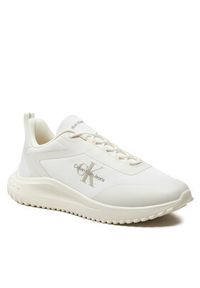 Calvin Klein Jeans Sneakersy Eva Runner Low Lace Ml Mix YM0YM00968 Biały. Kolor: biały