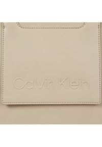 Calvin Klein Torebka Ck Set Tote Medium K60K611077 Beżowy. Kolor: beżowy