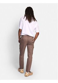 Redefined Rebel Spodnie materiałowe Tim 226047 Brązowy Slim Fit. Kolor: brązowy. Materiał: materiał, bawełna