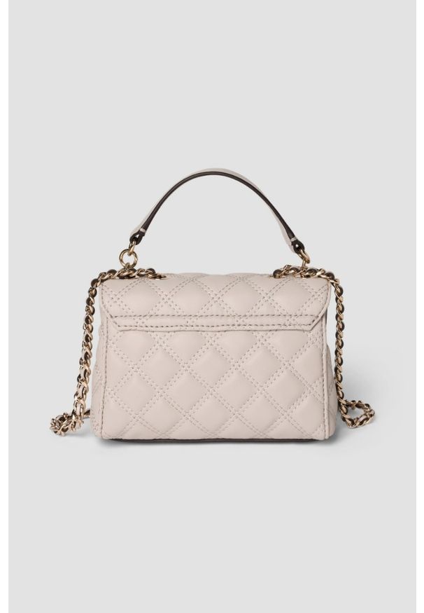 Guess - GUESS Torebka w kolorze taupe damska Giully II Mini. Kolor: beżowy. Styl: casual, elegancki. Rodzaj torebki: na ramię