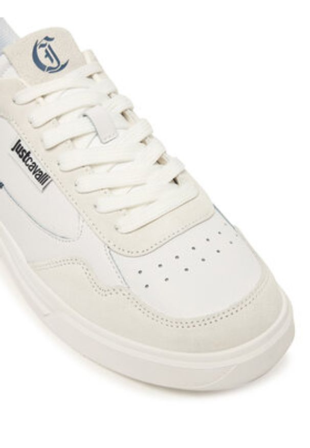 Just Cavalli Sneakersy 79QA3SB2 ZPB51 Biały. Kolor: biały. Materiał: skóra