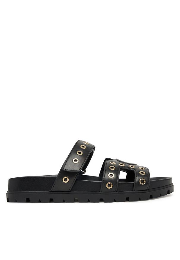 Klapki Guess. Kolor: czarny