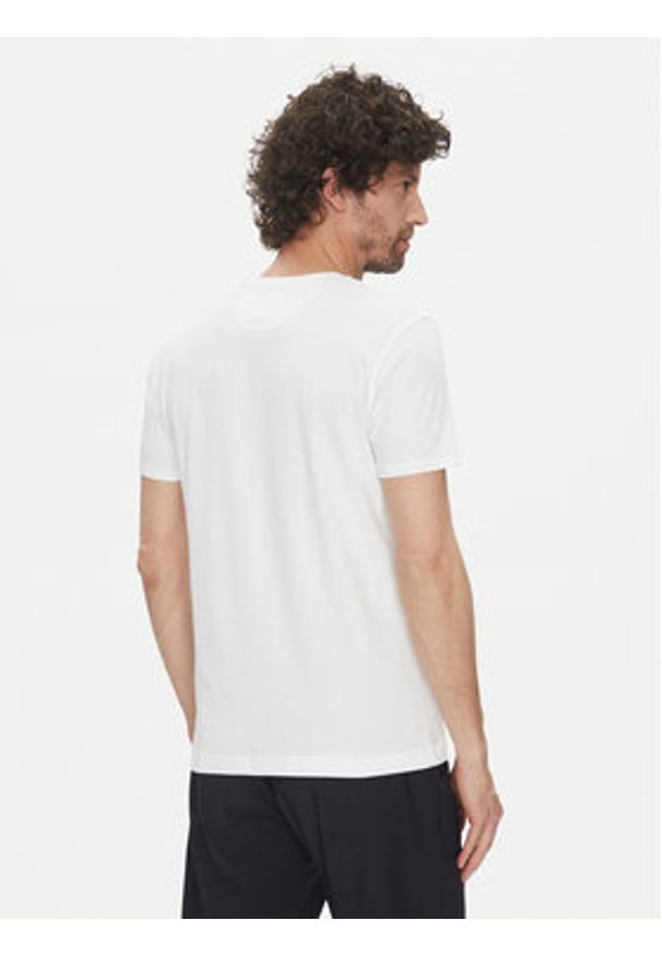 La Martina T-Shirt Vernie MAR009 JS206 Biały Regular Fit. Kolor: biały. Materiał: bawełna
